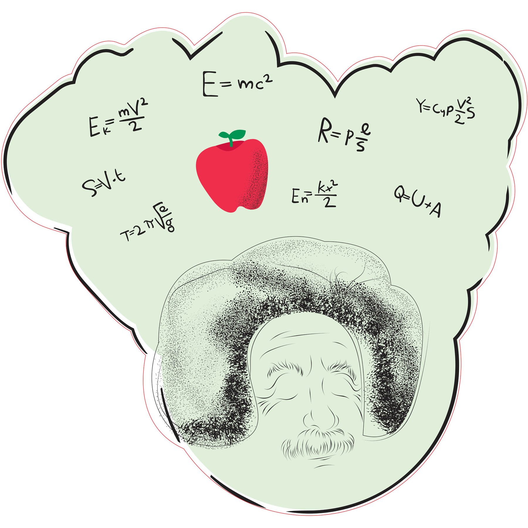 STEM Sticker, Natural Sciences - Physics, set G8, 150 cm, sticker 2