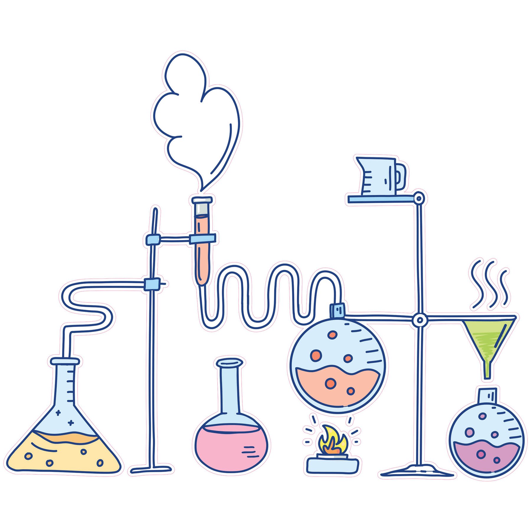 STEM Sticker, Natural Sciences - Chemistry, set H1, 150 cm, sticker 7
