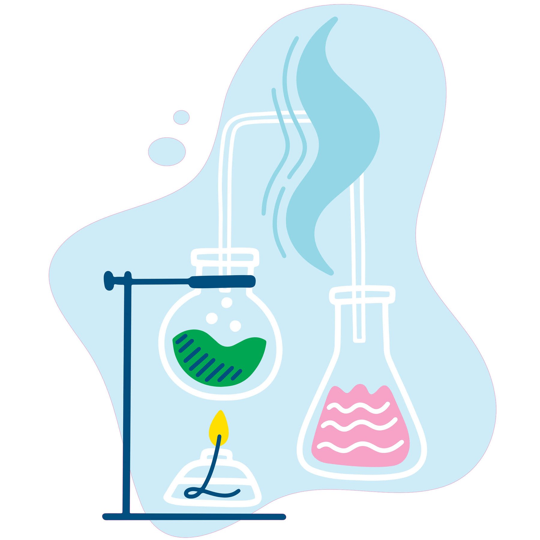 STEM Sticker, Natural Sciences - Chemistry, set H2, 150 cm, sticker 2