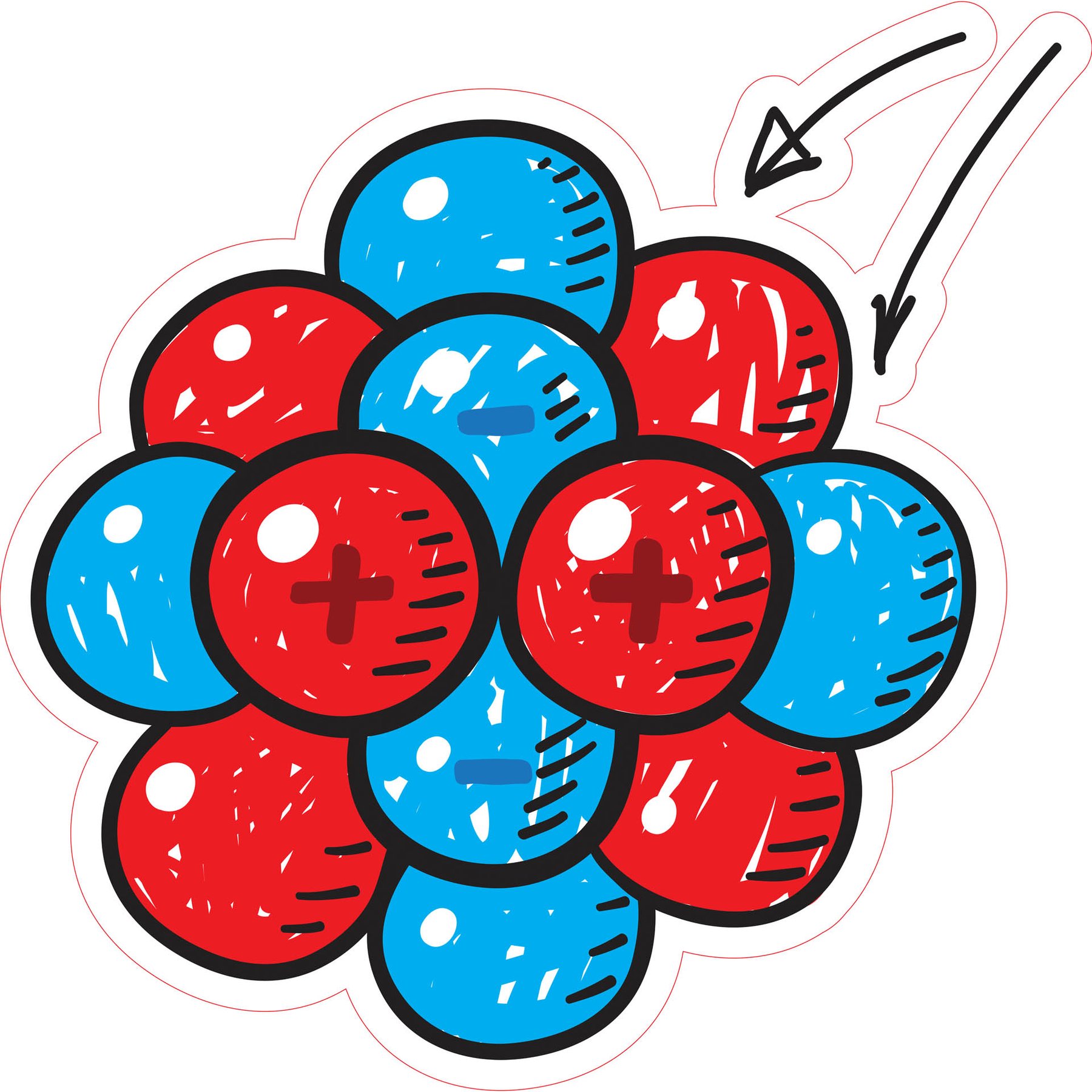 STEM Sticker, Natural Sciences - Chemistry, Set H5, 150 cm, Sticker 5