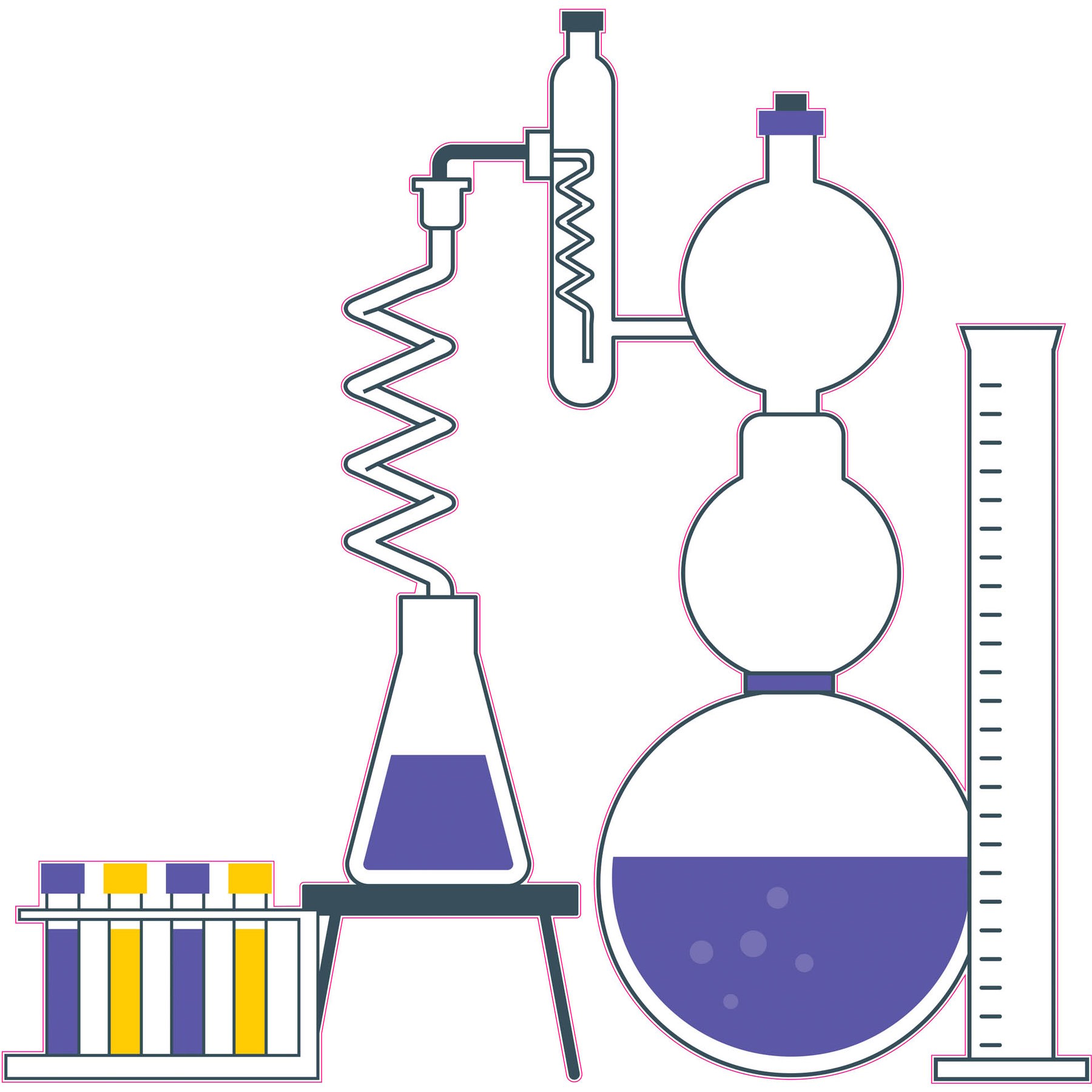 STEM Sticker, Natural Sciences - Chemistry, set H10, 150 cm, sticker 3