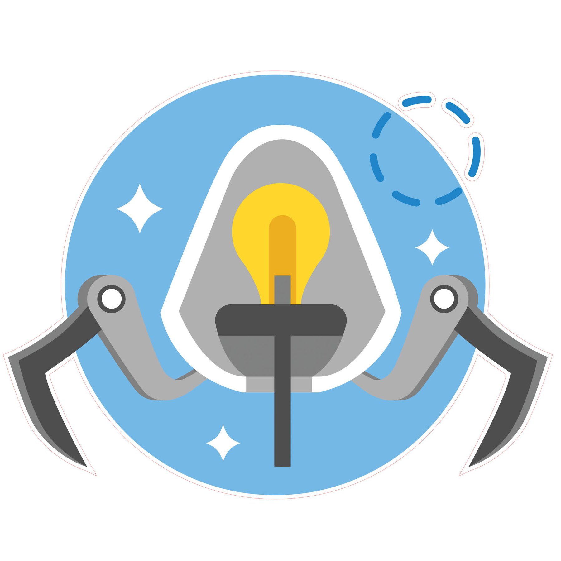 STEM Sticker, Robotics and cyber-physical systems, set I8, 150 cm, sticker 4