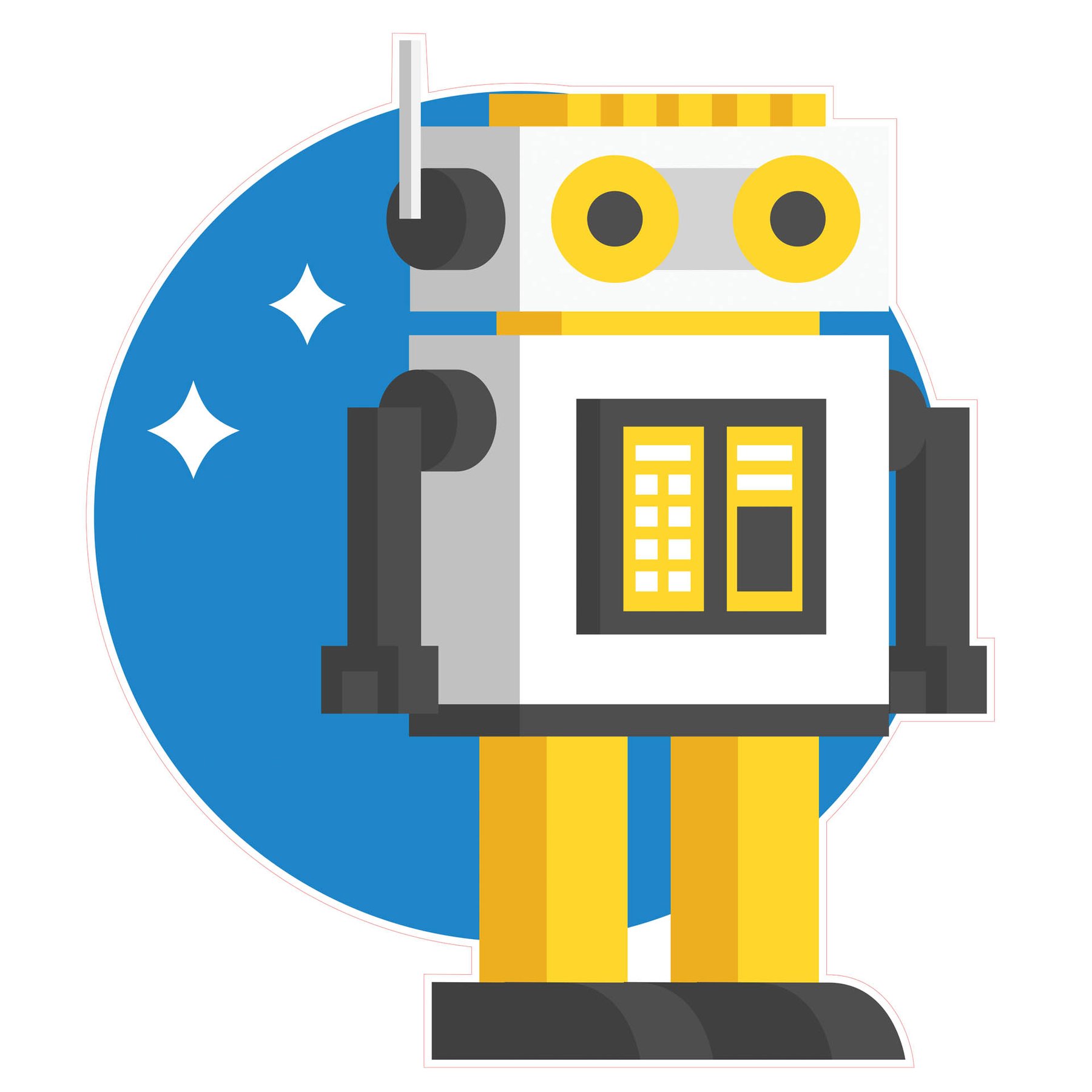 STEM Sticker, Robotics & Cyber-Physical Systems, set I8, 150 cm, sticker 8