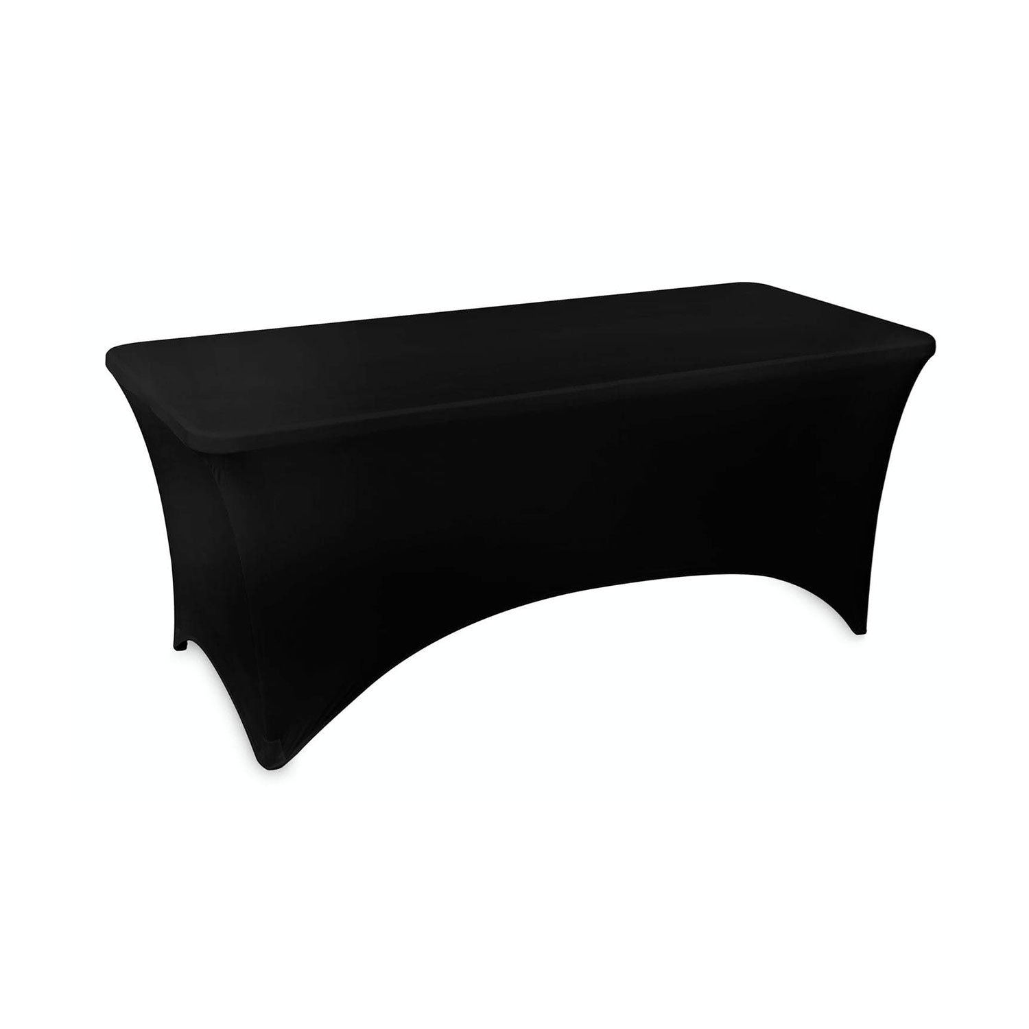 Tablecloth, rectangular, elastane, black