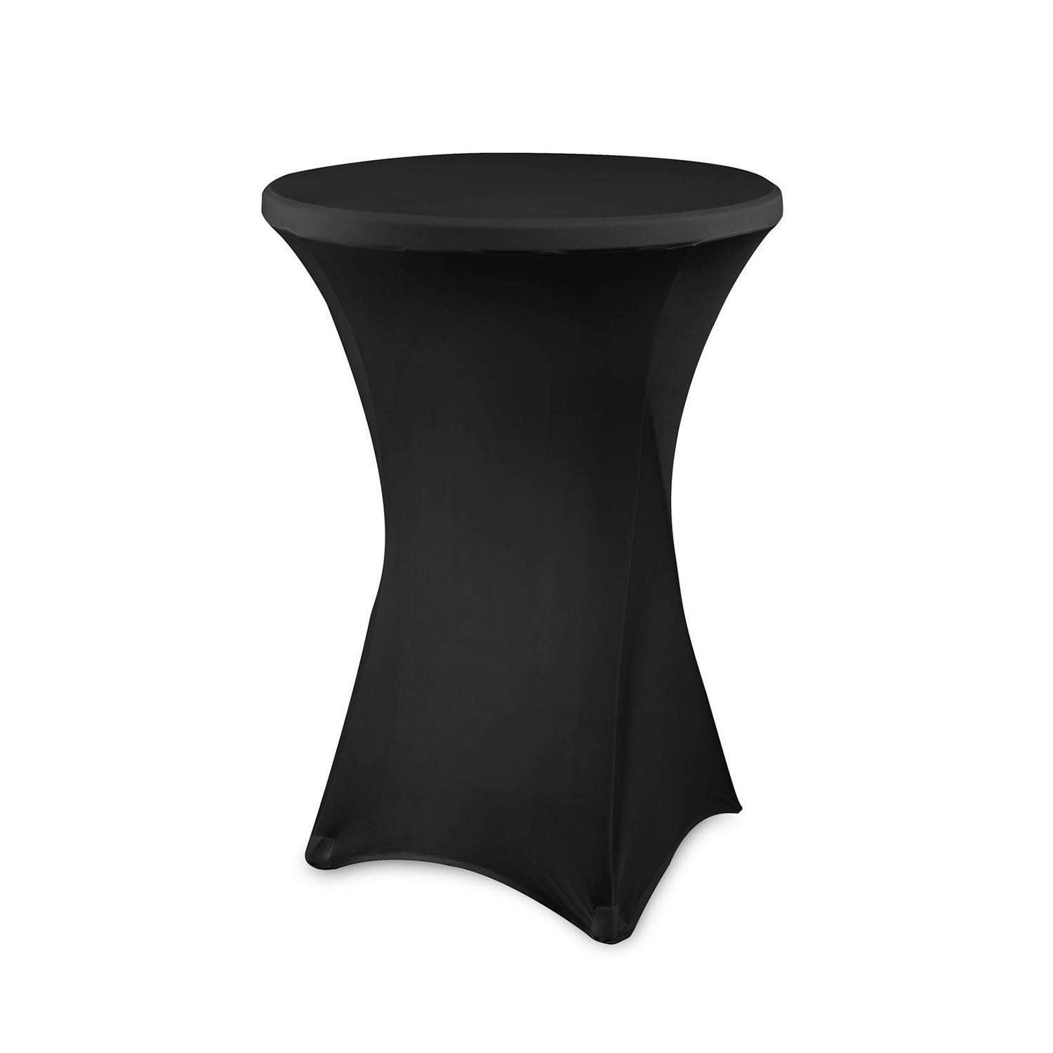Cocktail table cover, spandex, black