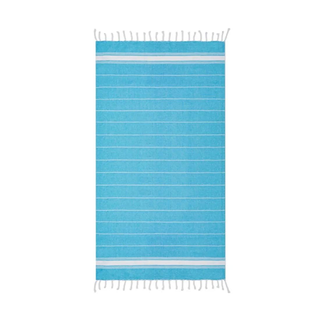 More Than Gifts Beach towel Malibu, cotton, 170 x 90 cm, light blue