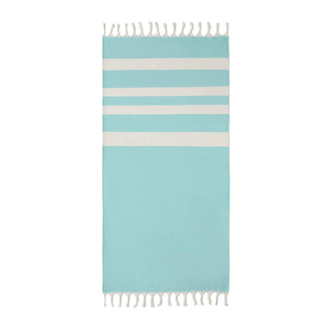 More Than Gifts Beach Towel Agoura, recycled cotton, 150 x 75 cm, turquoise