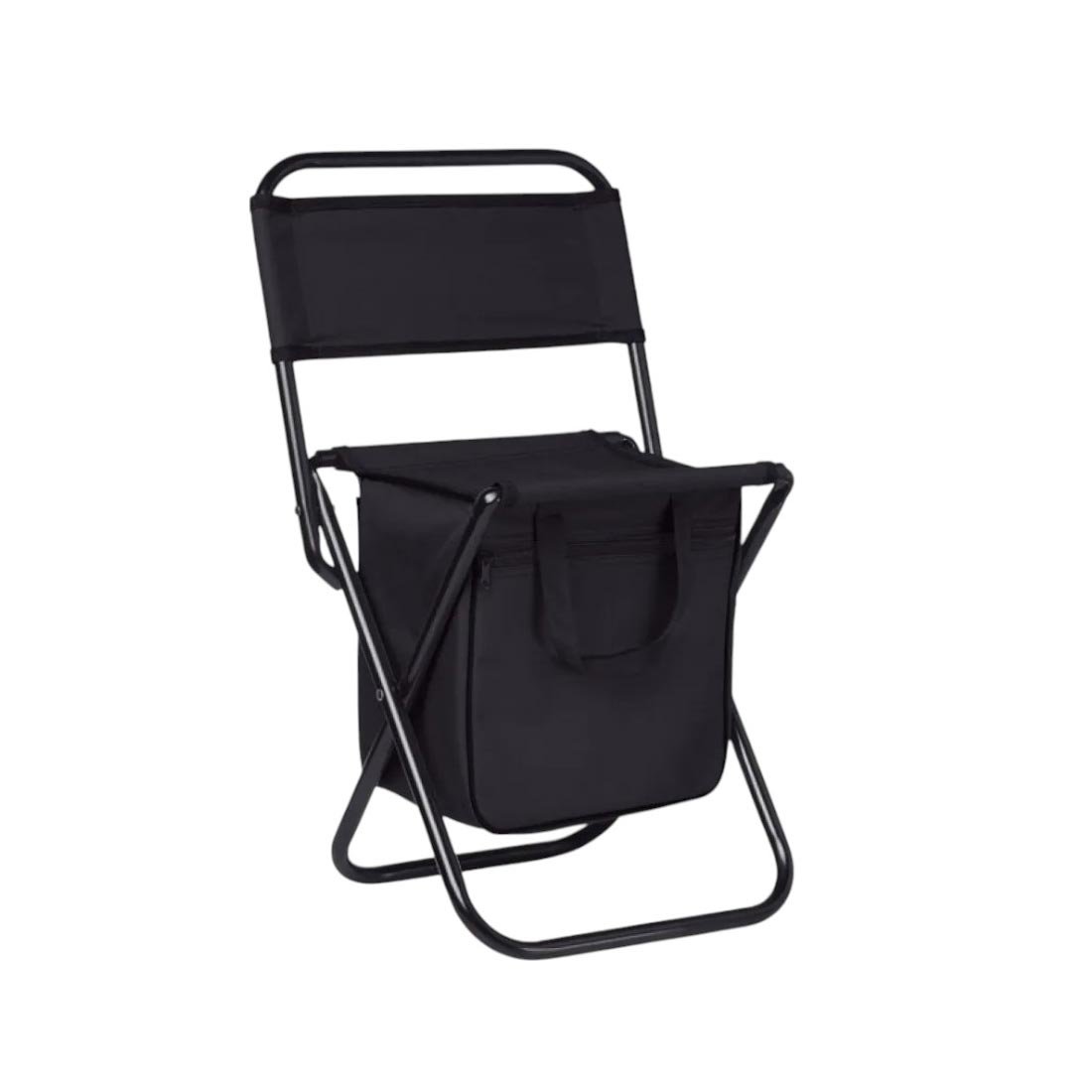 More Than Gifts Chair Sit & Drink, folding, with cooler bag, black