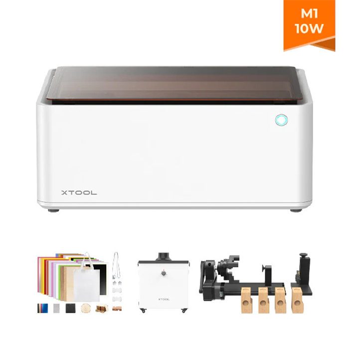 xTool Laser Kit M1, 10 W, with smoke absorber and consumables