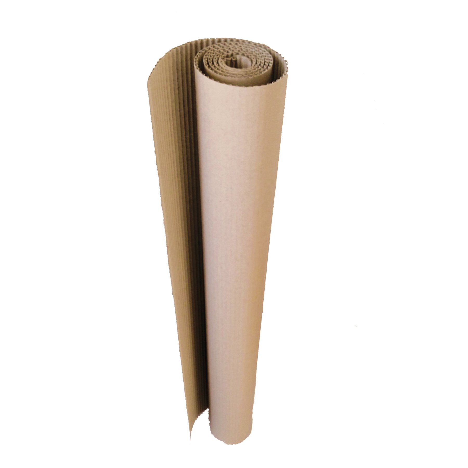 Corrugated cardboard, 100 cm x 15 m, double layer, brown