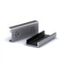 Connecting components for Narbutas Modus acoustic wall panel, gray metal, set of 2