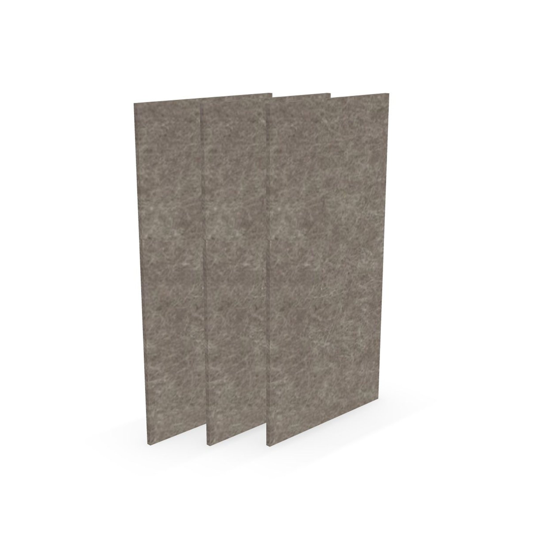 Acoustic panel Narbutas Pet, rectangle, 200 x 400 x 9 mm, PET felt, 3 pcs, sand