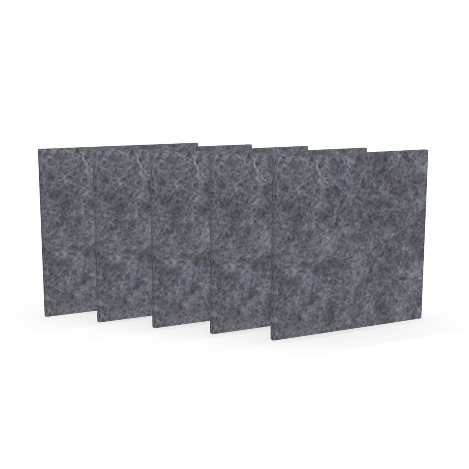 Acoustic panel Narbutas Pet, square, 200 x 200 x 9 mm, PET felt, 5 pcs, gray