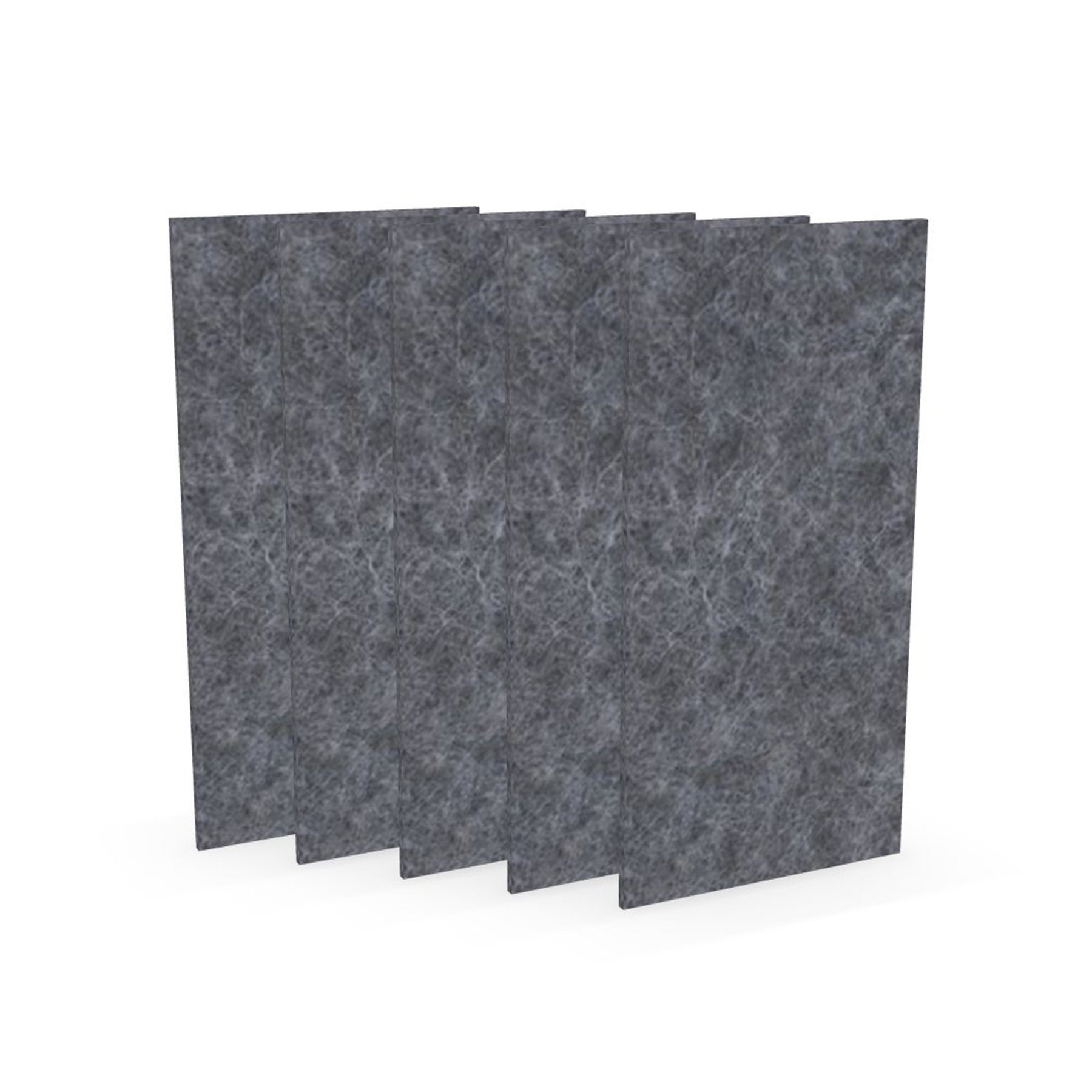 Acoustic panel Narbutas Pet, rectangle, 200 x 400 x 9 mm, PET felt, 5 pcs, gray
