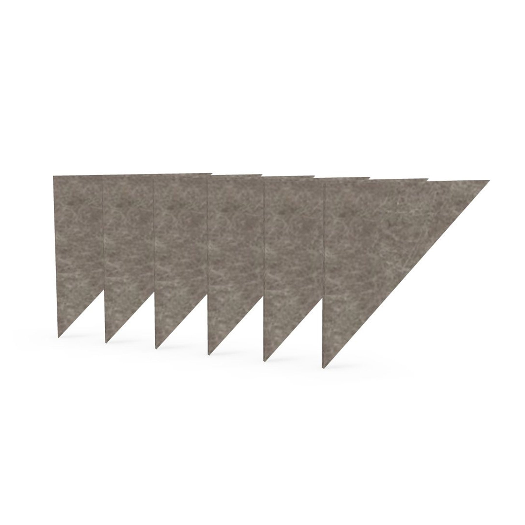 Acoustic panel Narbutas Pet, triangle, 200 x 200 x 9 mm, PET felt, 6 pcs, sand