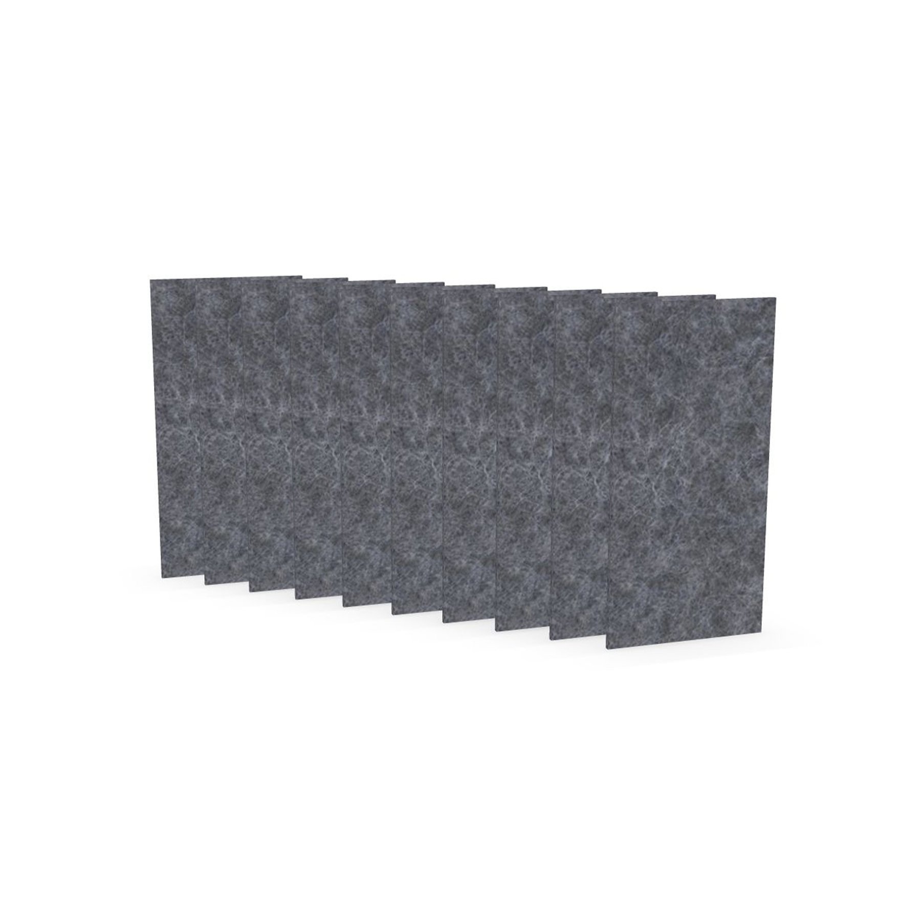 Acoustic panel Narbutas Pet, rectangle, 200 x 400 x 9 mm, PET felt, 10 pcs, gray