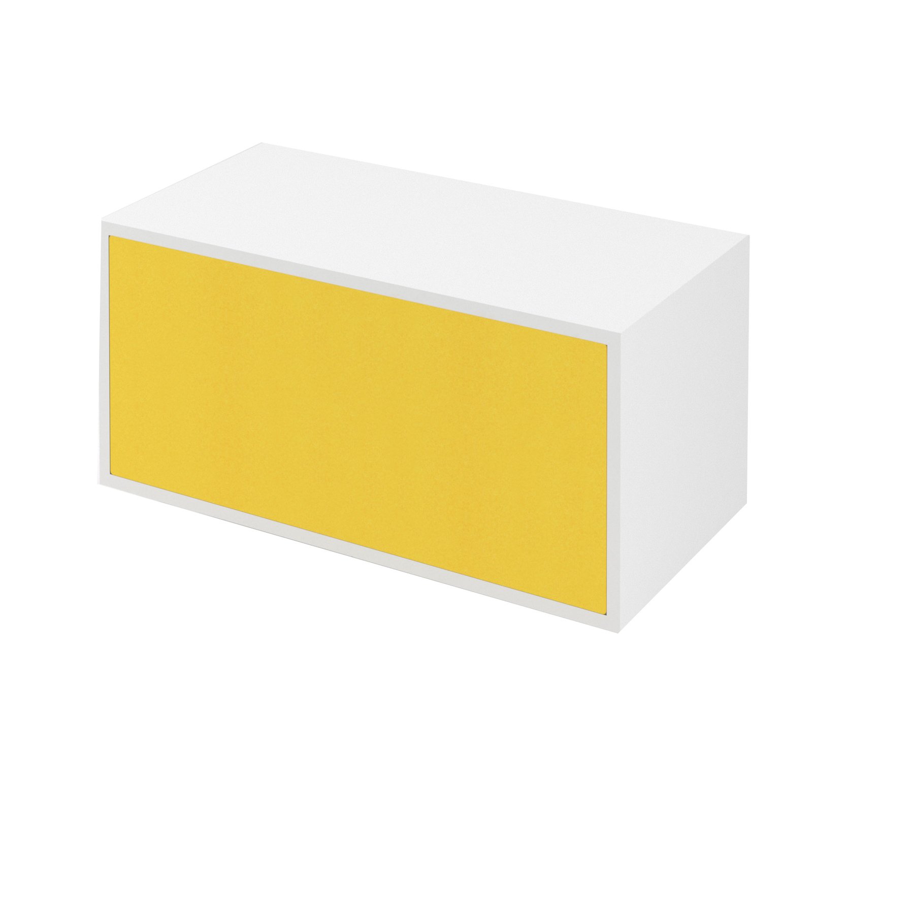 Back panel for Narbutas Choice cabinet, 762 x 334 x 7 mm, upholstered, Velito Presto fabric, yellow