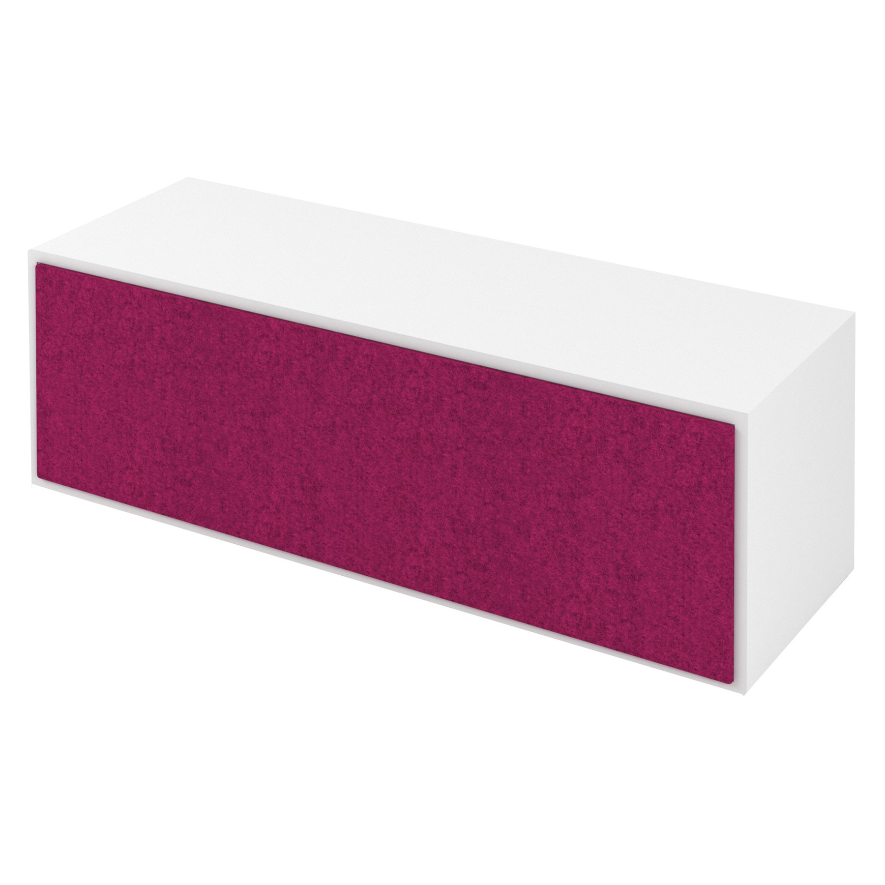 Back panel for Narbutas Choice cabinet, 1162 x 334 x 7 mm, upholstered, Velito Presto fabric, dark pink melange