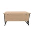 Бюро Narbutas Optima C, 1400 x 800, 720 mm, ПДЧ 25 mm, избелен дъб, черни метални крака