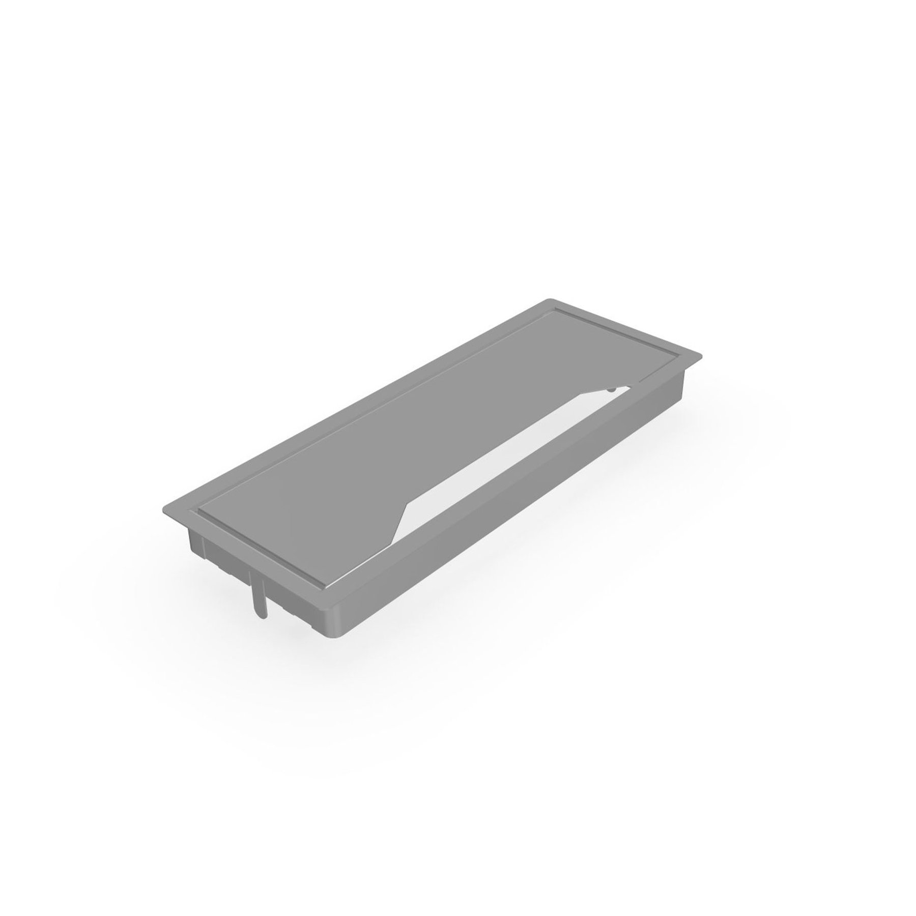 Cable cover Narbutas, 317 x 119 x 27 mm, metal, grey
