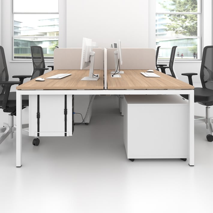 Computer box Narbutas Easy, with textile straps, black metal