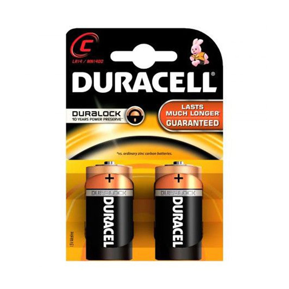 Duracell Алкална батерия, C, LR14, 1.5 V, 2 броя | Office 1 - Офис .