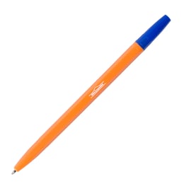 Office 1 Химикалка, 0.7 mm, оранжев корпус, синя, 50 броя