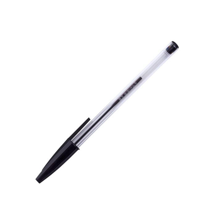 Beifa Химикалка A+ 934, 1.0 mm, прозрачна, черна, 50 броя