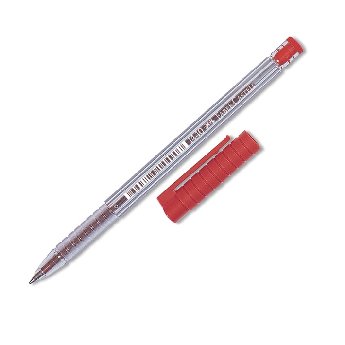 Faber-Castell Химикалка 1440, червена, 10 броя