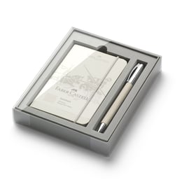 Faber-Castell Комплект Ambition White Sand, химикалка и тефтер, A6