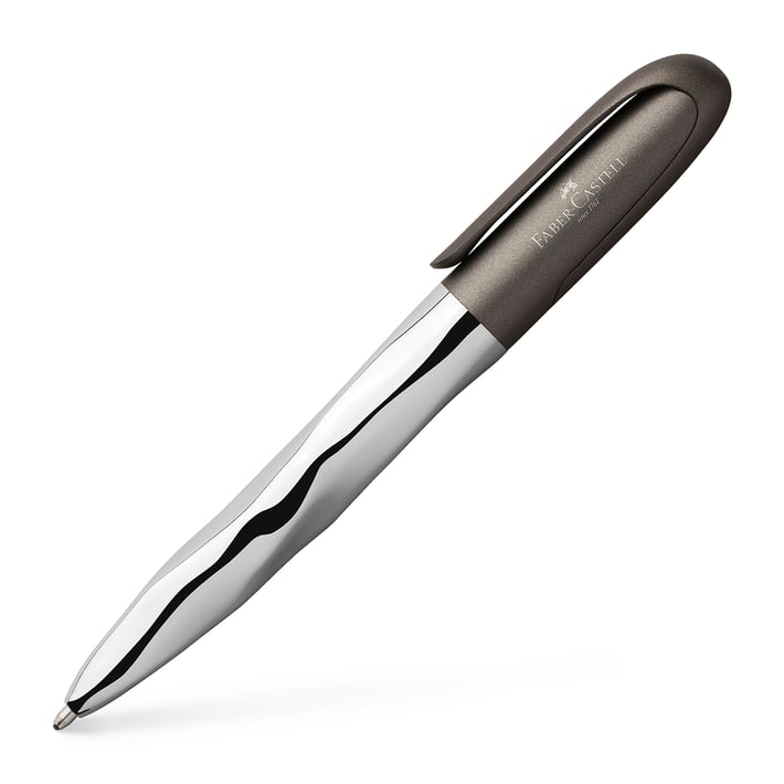Faber-Castell Химикалка N'ice, металик, сива