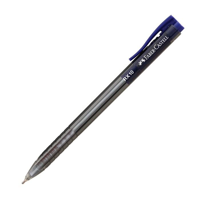 Faber-Castell Химикалка RX10, автоматична, 1.0 mm, синя
