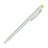 Химикалка Slim, бяло-жълта, 20 броя