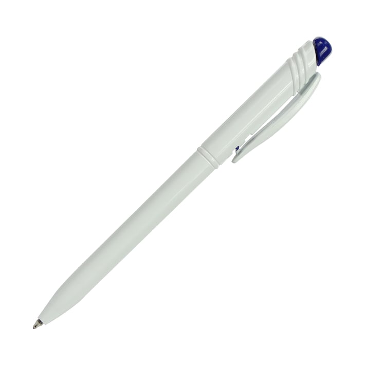 Химикалка Slim, бяло-синя, 20 броя