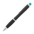 More Than Gifts Химикалка Riomatch, с лампичка и стилус, черна, със син бутон
