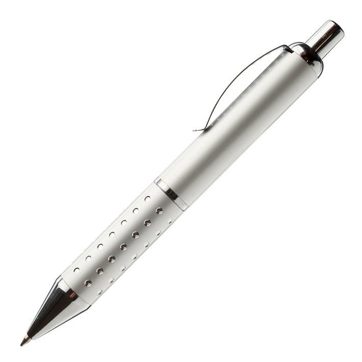 Химикалка GL3148, метална, бяла, 20 броя