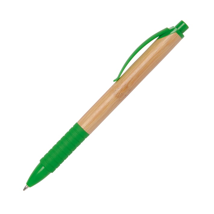 TOPS Химикалка Bamboo Rubber, зелена, 50 броя