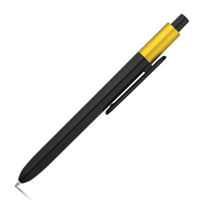 Hi!dea Химикалка Kiwu Metallic, жълта, 50 броя