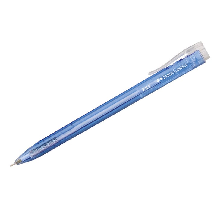 Faber-Castell Химикалка RX5, автоматична, 0.5 mm, синя
