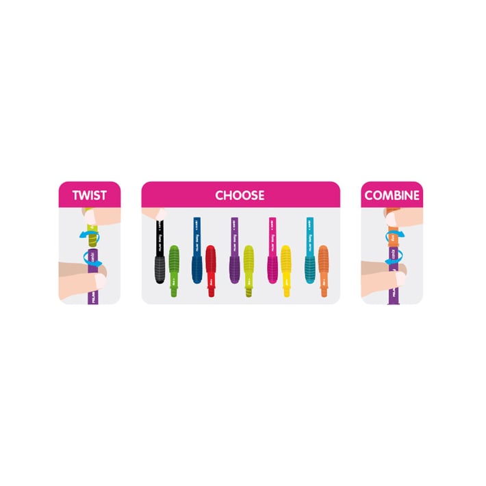 Milan Химикалка Sway Combi Duo, двуцветна, асорти, 50 броя