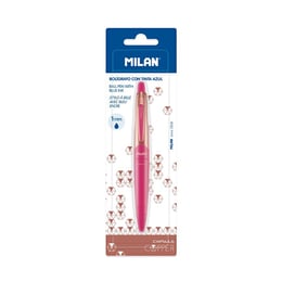 Milan Химикалка Capsule Copper, автоматична, 1.0 mm, розова, в блистер