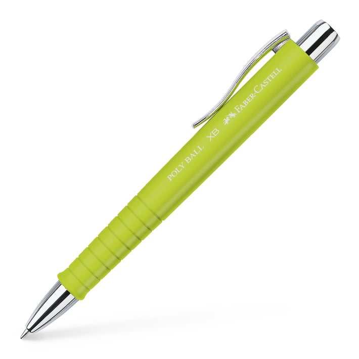 Faber-Castell Химикалка Poly Ball XB, автоматична, светлозелена