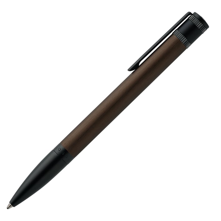Hugo Boss Химикалка Explore Brushed, цвят каки