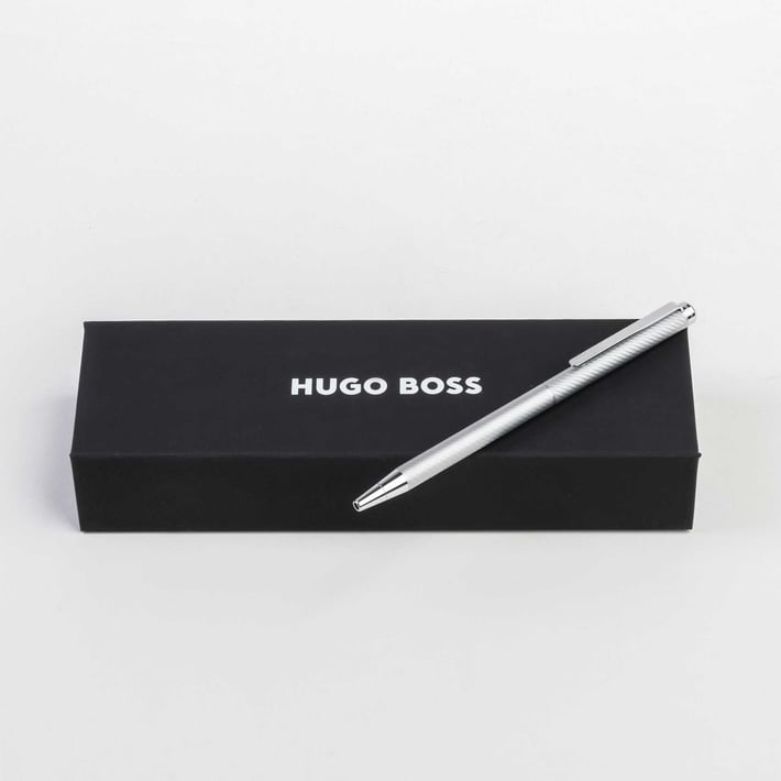 Hugo Boss Химикалка Cloud, в кутия, хром