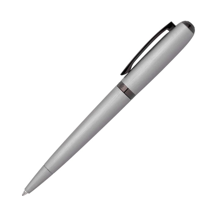 Hugo Boss Химикалка Contour Brushed, в кутия, сребриста