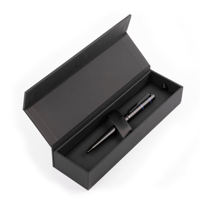 Hugo Boss Химикалка Ribbon Matrix, в кутия, синя