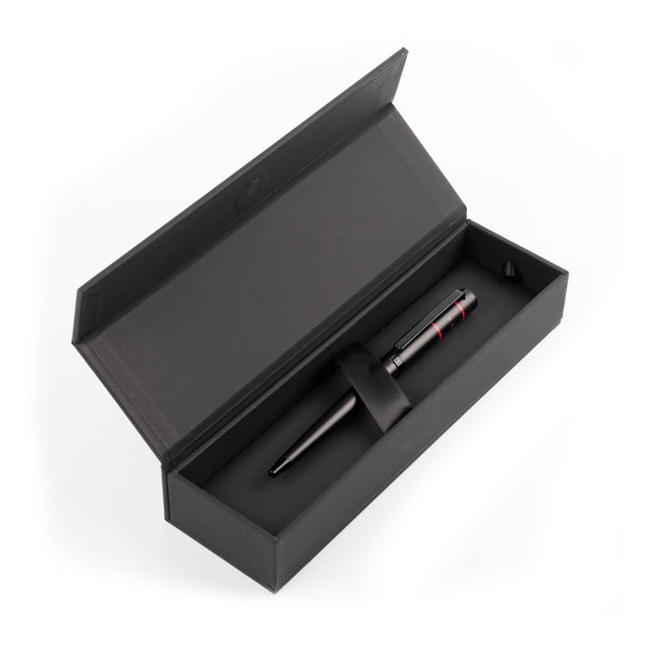 Hugo Boss Химикалка Ribbon Matrix, в кутия, червена