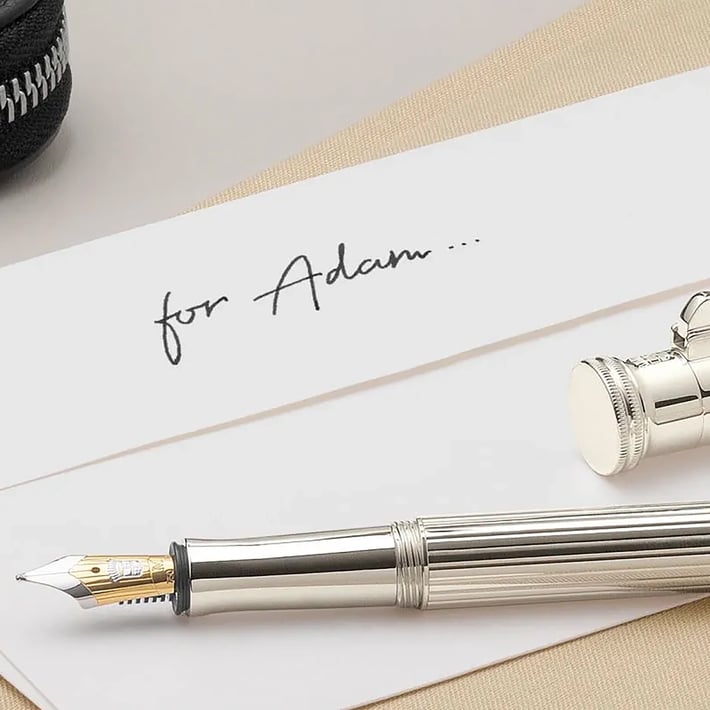 Graf von Faber-Castell Писалка Classic, M, сребърна