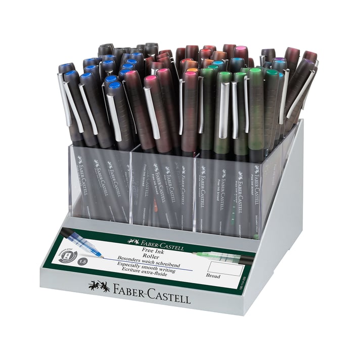 Faber-Castell Ролер Free Ink, 1.5 mm, 72 броя в дисплей