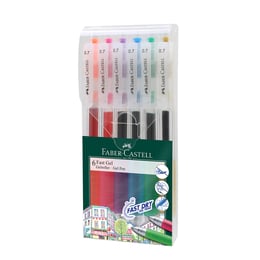 Faber-Castell Ролер Fast Gel, автоматичен, 0.7 mm, 6 цвята